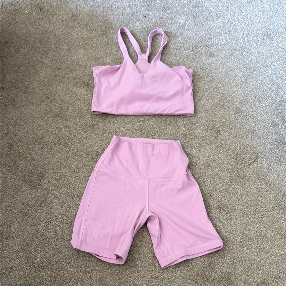 lululemon athletica Pink Crop Top